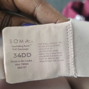 Soma Vanishing Back Bra in Cream